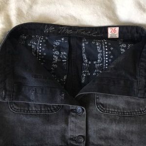 Free people button up skirt